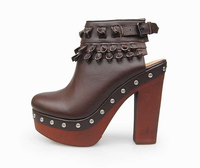 Replica Chanel Shoes 7283 coffee lambskin leather - Click Image to Close